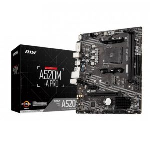 msi a520m a pro am4 amd micro atx motherboard