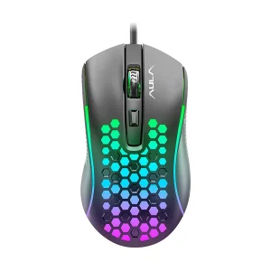 aula s11 backlight wired black gaming mouse
