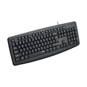 rapoo nk2600 spill resistant wired keyboard with bangla